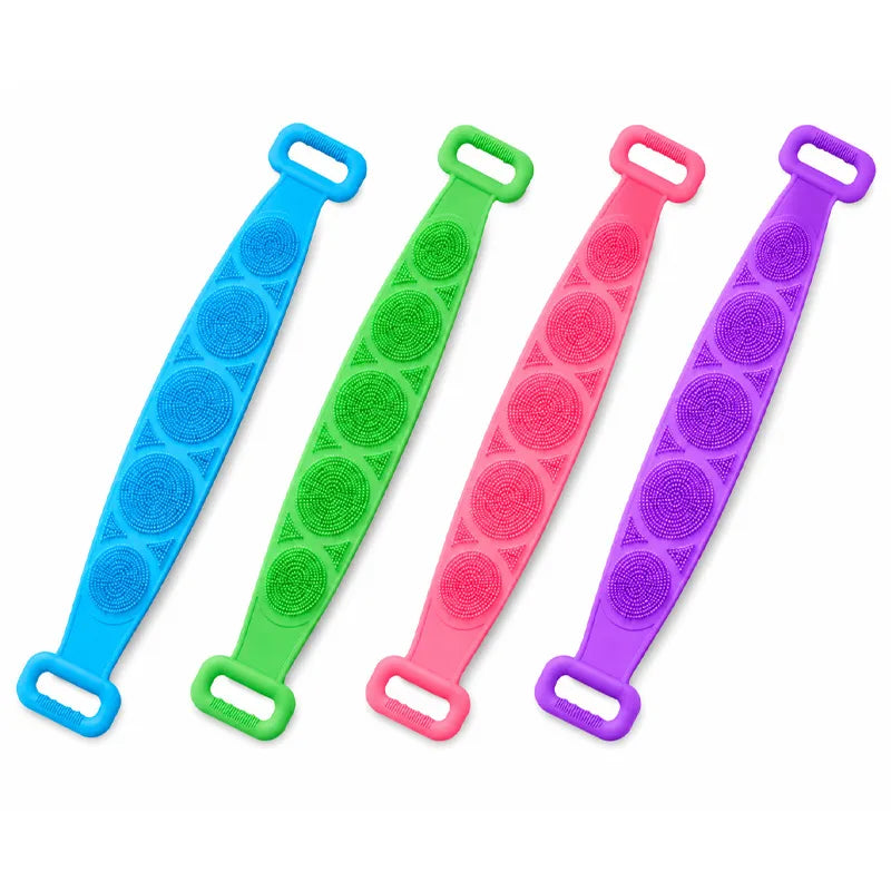 ๐ Double-Sided Silicone Back Scrubber-Easily exfoliate dead skin