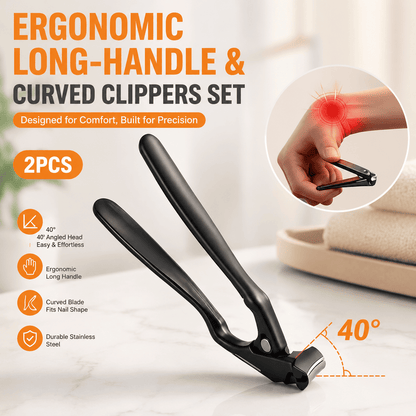 GFOUK® Strong Black Nail Clipper - Tackle Thick Nails For Seniors