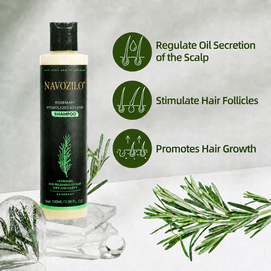 🏆🦦LAST DAY 50% OFF🏆 Official-Size Rosemary Keratin Scalp Shampoo| Full-size scalp care for thicker-looking, stronger-feeling hair.