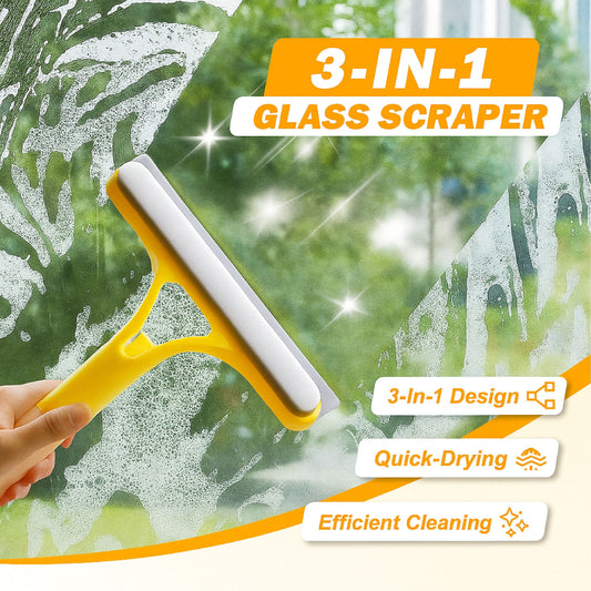 🔥LAST DAY 50% OFF- 3 in 1 Glass Cleaning Spray Squeegee Scraper