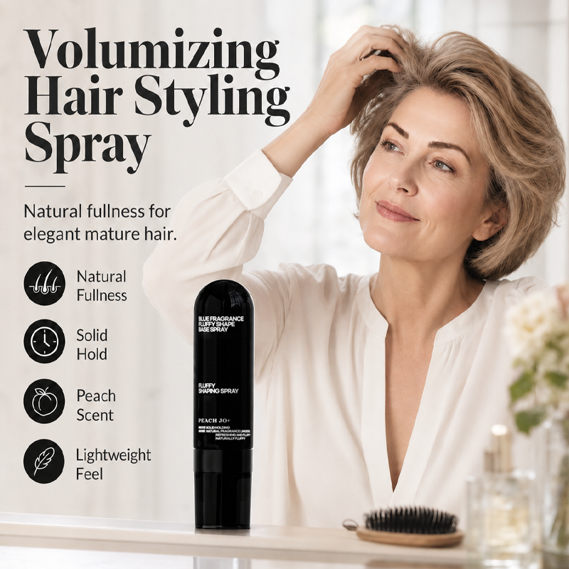🎉50% Off! 👩 Aphine® Peach-Scented Volumizing & Setting Spray—Infused with Bamboo & Rosemary for All-Day Hold & Healthy Scalp.